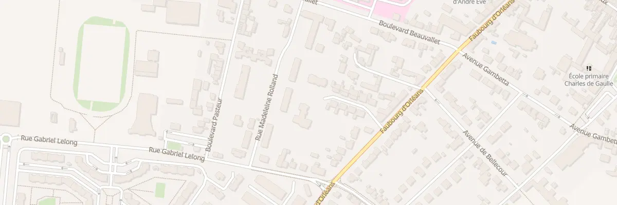 Plan du 9 Rue Madeleine Lorgeron à Pithiviers