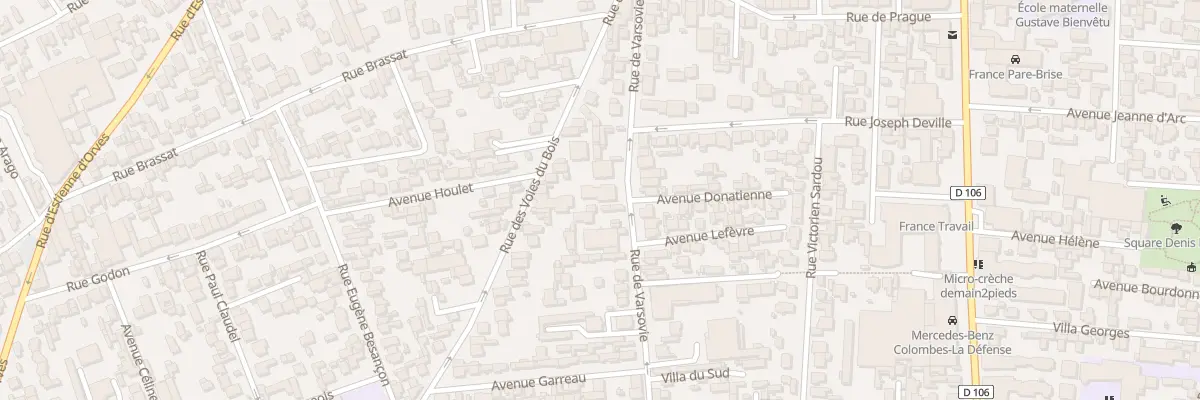 Plan du 101 Rue des Voies du Bois à Colombes