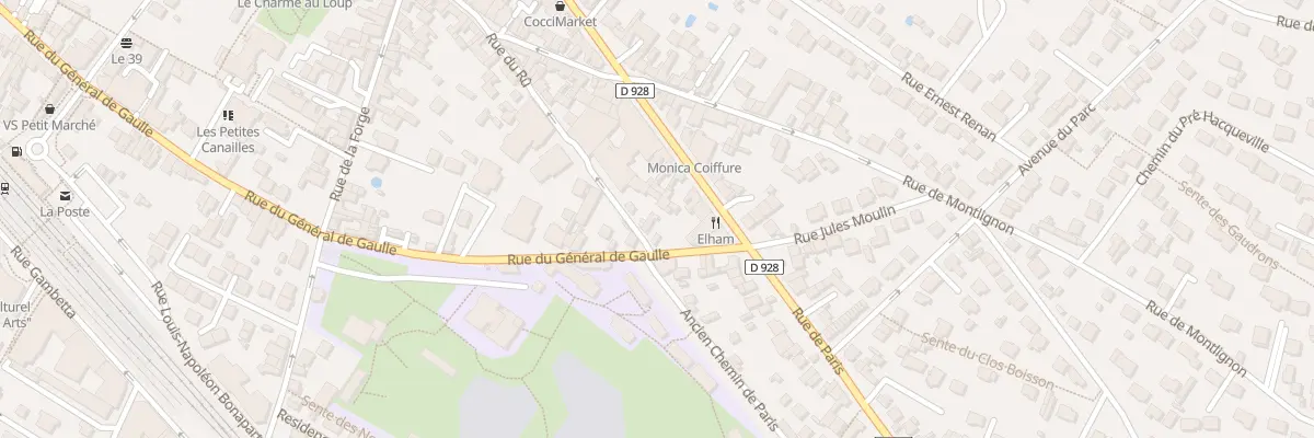 Plan du 58 Rue de Paris à Saint-Leu-la-Forêt