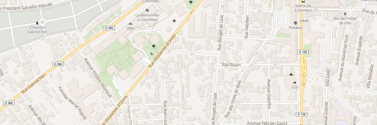 Plan du 13B Rue Jacques Eléonor Fermé à Colombes