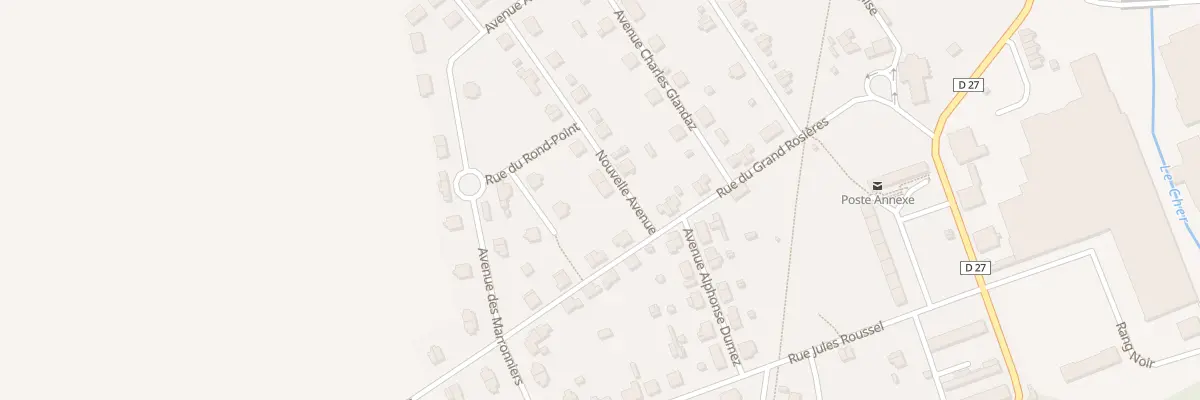Plan du 1G Nvle Avenue à Lunery