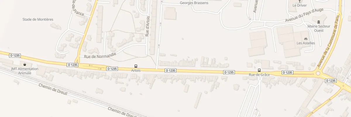 Plan du 646 Rue d’Abbeville à Amiens