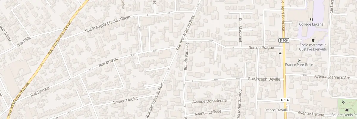 Plan du 75B Rue des Voies du Bois à Colombes