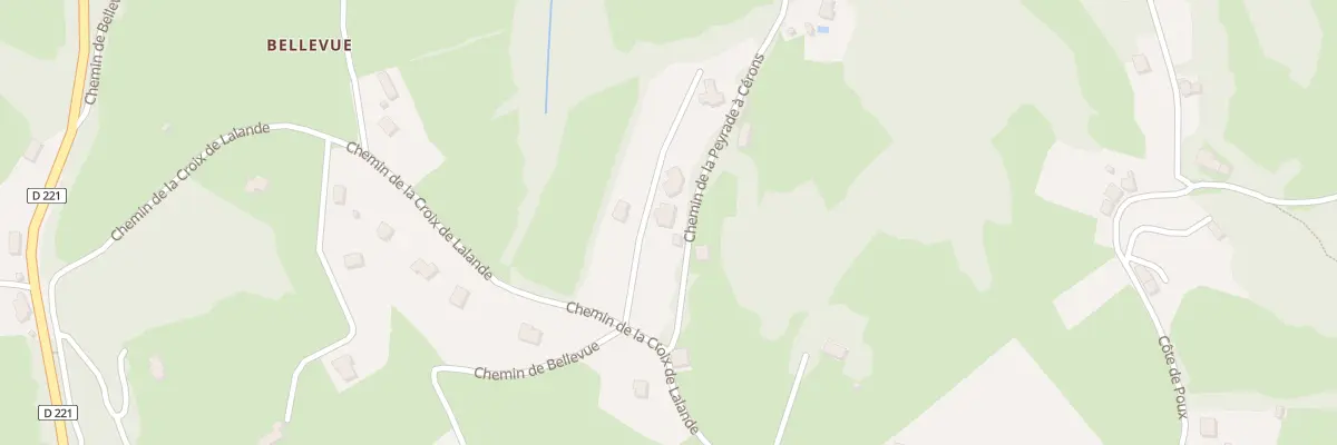 Plan du 1 La Peyrade à Aubin