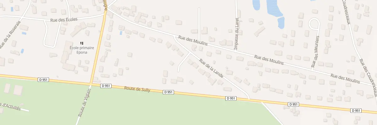 Plan du 8 Rue de la Lande à Neuvy-en-Sullias