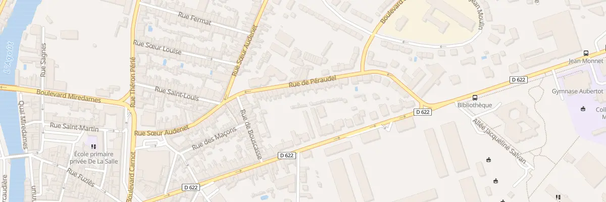 Plan du 24 Rue Peraudel à Castres