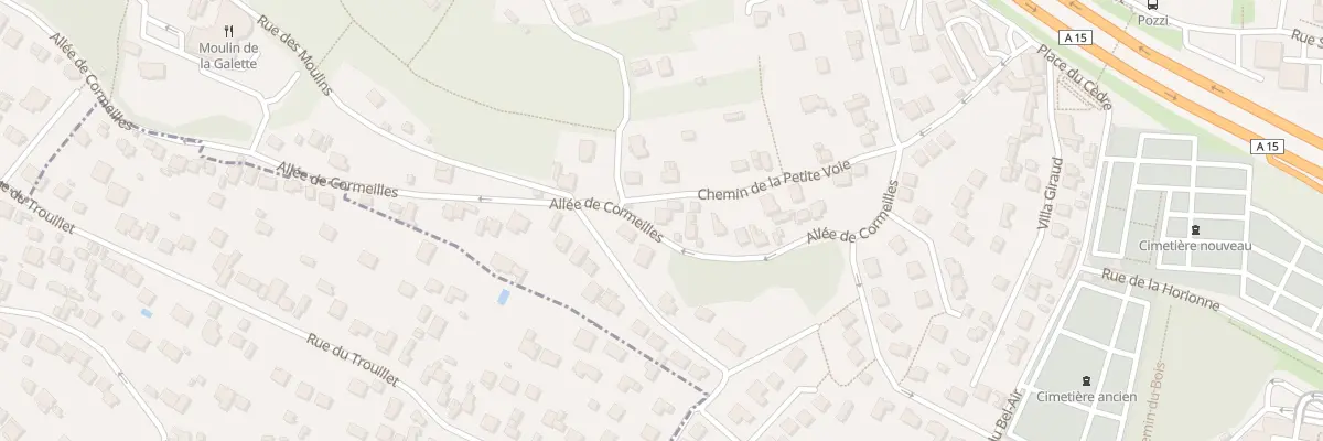 Plan du 22 All de Cormeilles à Sannois