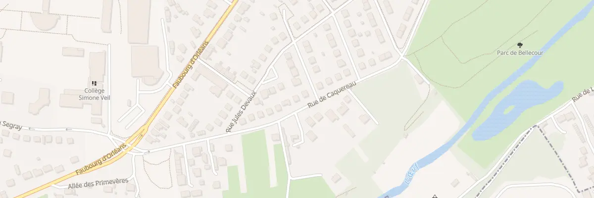 Plan du 40 Rue de Caquereau à Pithiviers