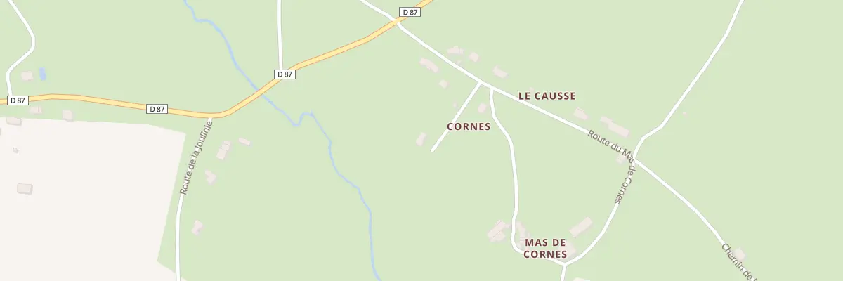 Plan du 5118C Mas de Cornes à Lugan
