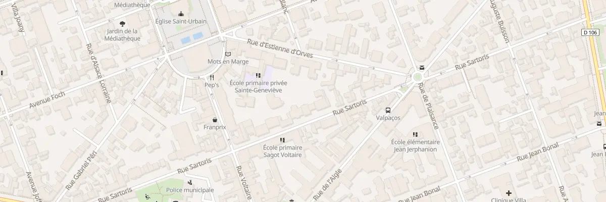 Plan du 38 Rue Sartoris à La Garenne-Colombes