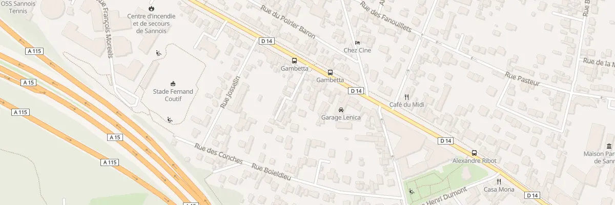 Plan du 15T Bd Gambetta à Sannois