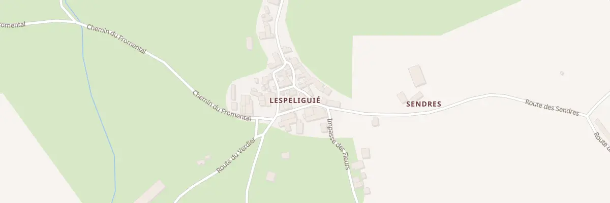 Plan du 5168 Lespeliguie à Anglars-Saint-Félix