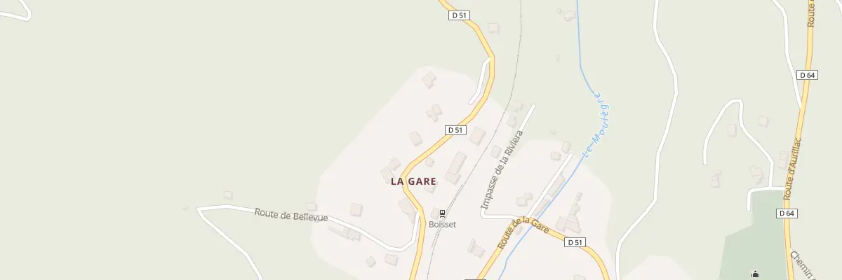 Plan du 5258 La Gare à Boisset