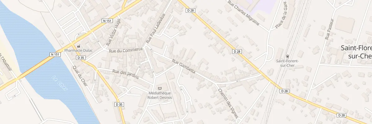 Plan du 25 Rue Gambetta à Saint-Florent-sur-Cher