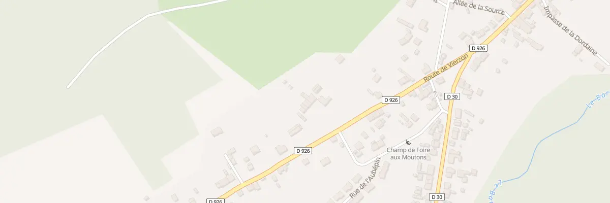 Plan du 18D Rte de Vierzon à Neuvy-sur-Barangeon