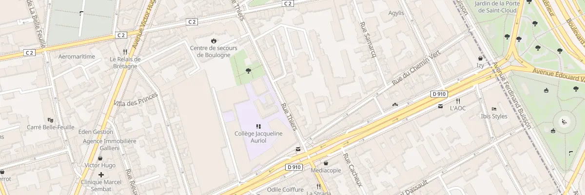 Plan du 57 Rue Thiers à Boulogne-Billancourt