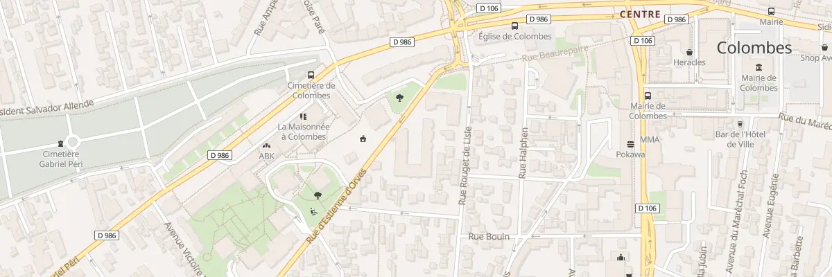 Plan du 17 Rue d’Estienne d’Orves à Colombes