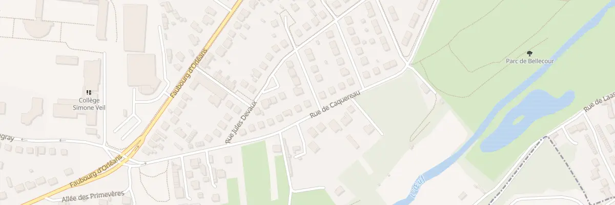 Plan du 38 Rue de Caquereau à Pithiviers