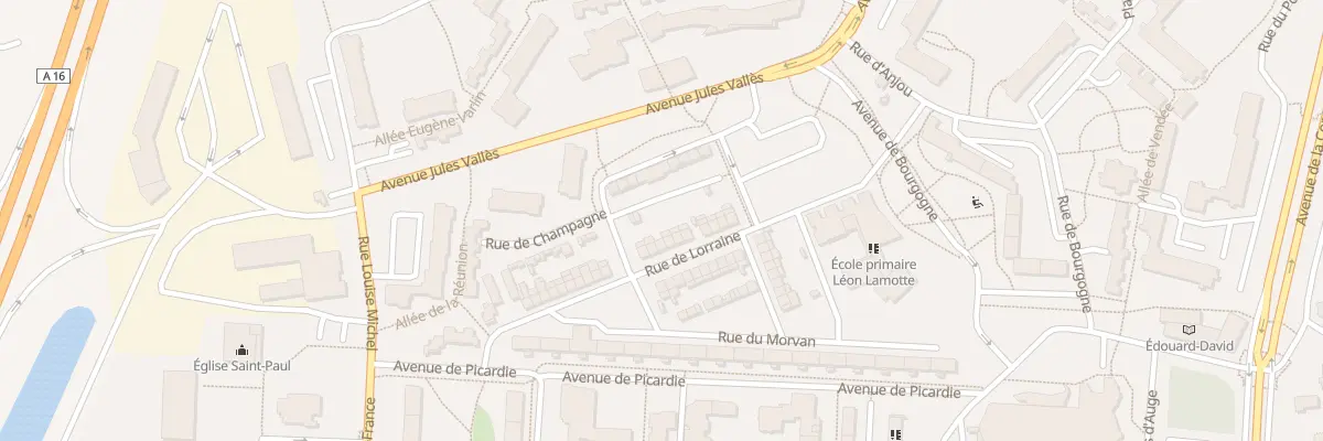 Plan du 29 Rue de Lorraine à Amiens