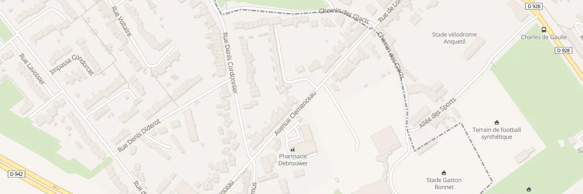 Plan du 28 Av Clemenceau à Longuenesse
