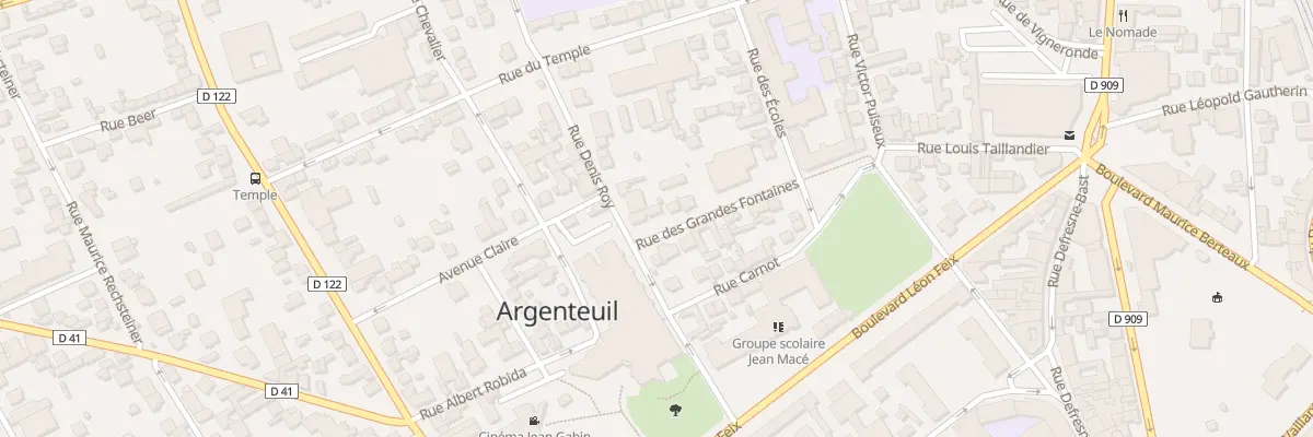 Plan du 10 Rue des Grandes Fontaines à Argenteuil