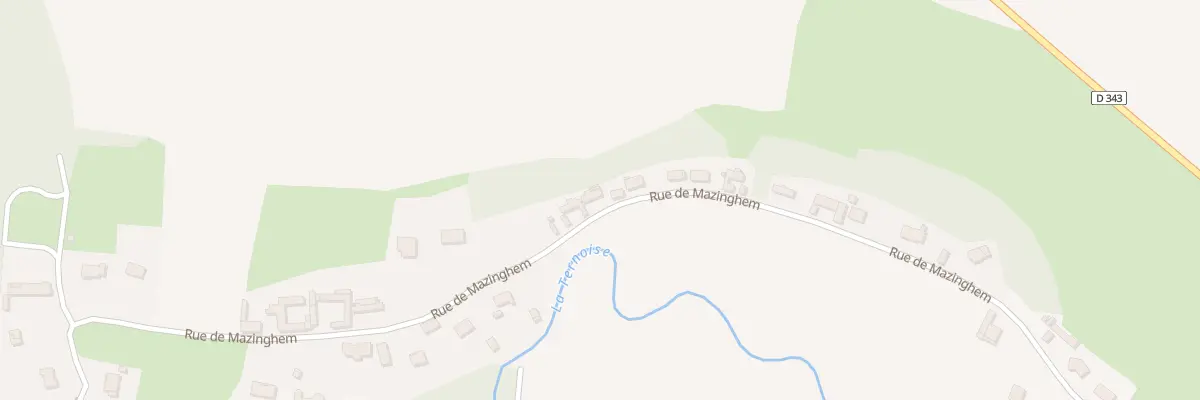 Plan du 871 Rue de Mazinghem à Anvin