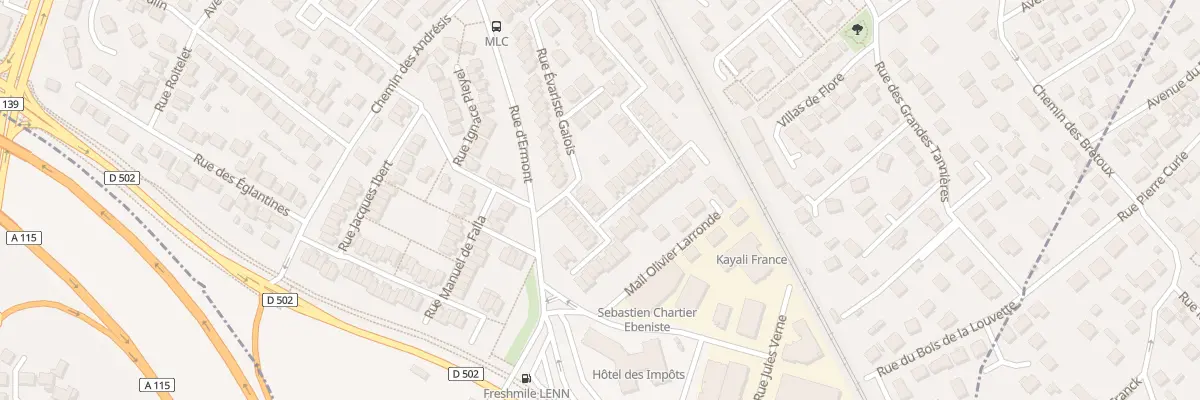 Plan du 50 Rue Evariste Galois à Saint-Leu-la-Forêt