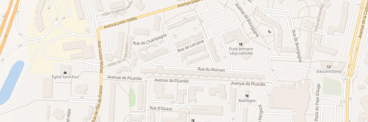 Plan du 2 Rue de Lorraine à Amiens