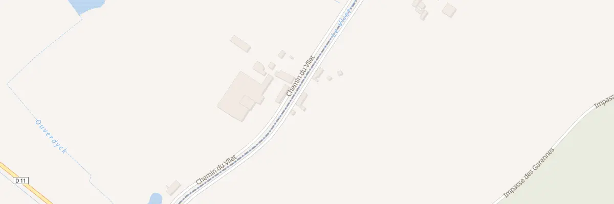 Plan du 290 Che du Vliet à Looberghe