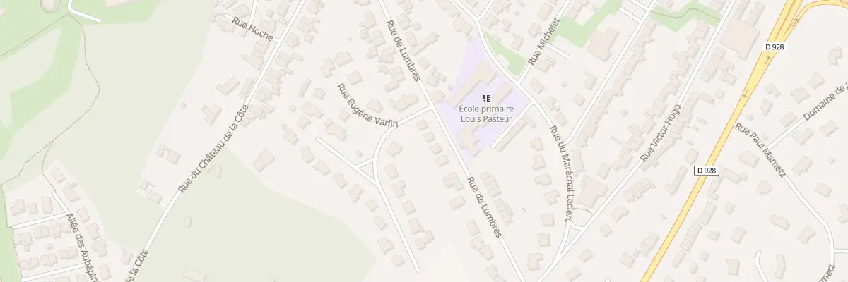 Plan du 9006 Rue de Lumbres à Longuenesse