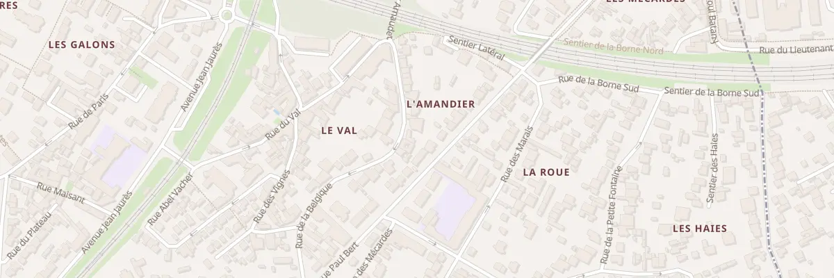 Plan du 33B Rue de la Belgique à Meudon