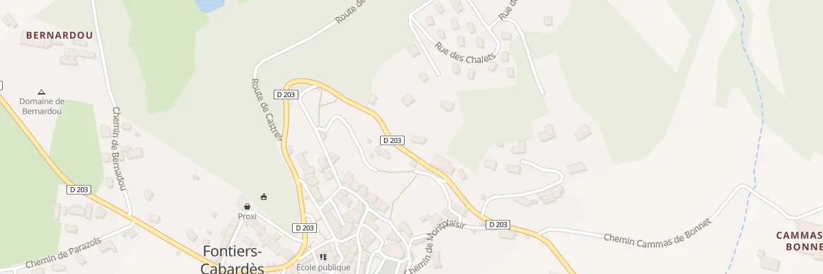 Plan du 5255 Le Village à Fontiers-Cabardès