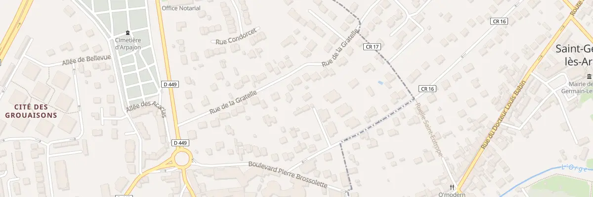 Plan du 28 Rue de la Gratelle à Arpajon