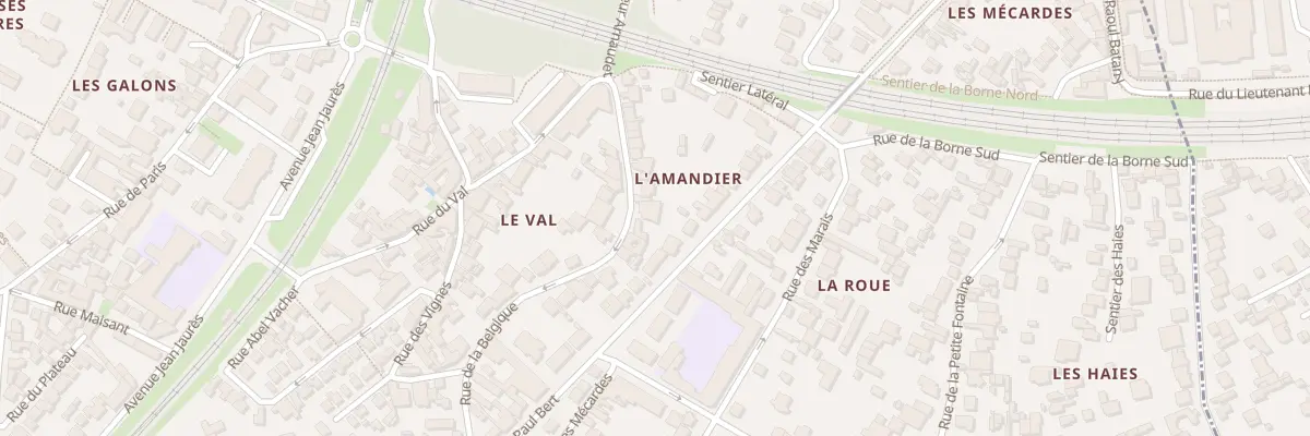 Plan du 33 Rue de la Belgique à Meudon
