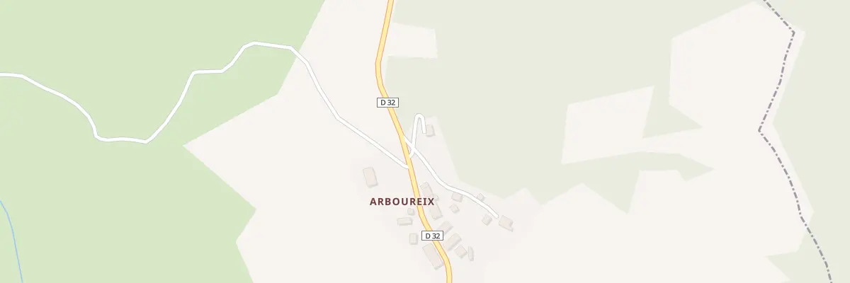 Plan du 2 Arboureix à Poussanges