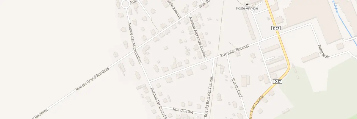 Plan du 4 Rue Jules Roussel à Lunery