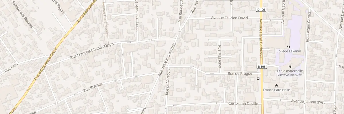 Plan du 67 Rue des Voies du Bois à Colombes