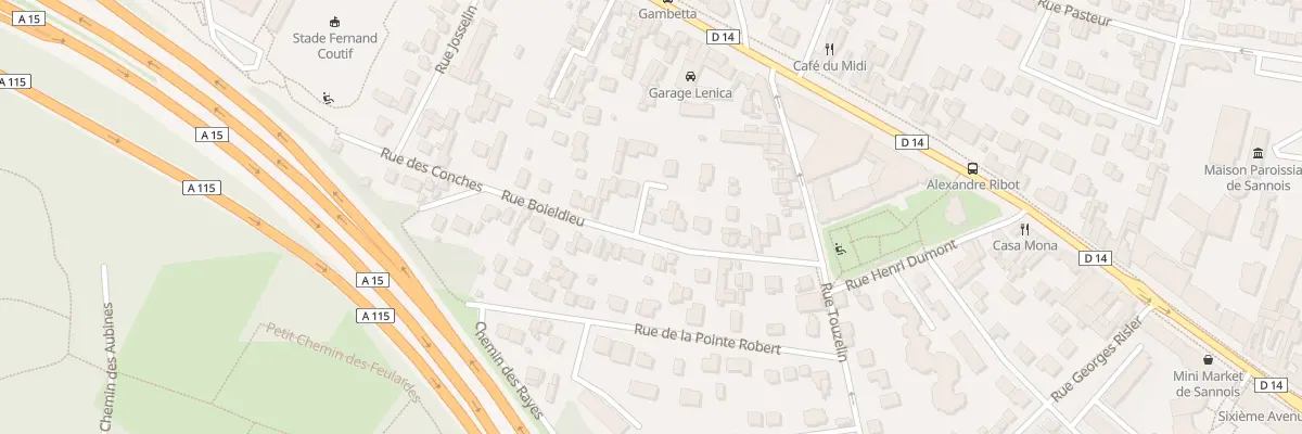 Plan du 20B Rue Boieldieu à Sannois