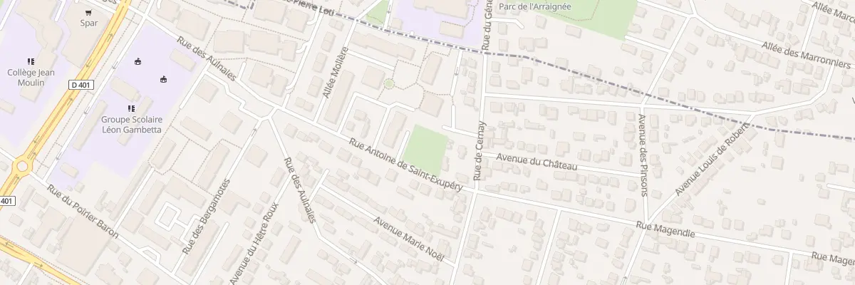 Plan du 5 All Boileau à Sannois