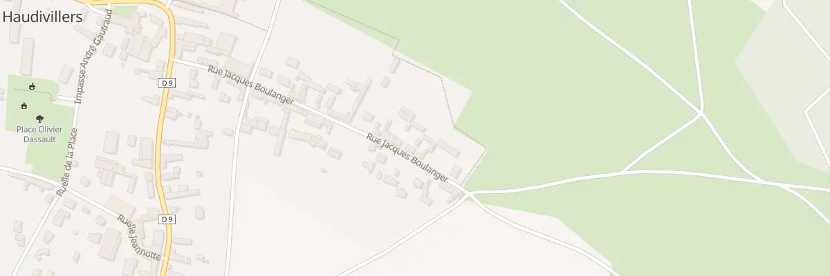 Plan du 23 Rue Jacques Boulanger à Haudivillers