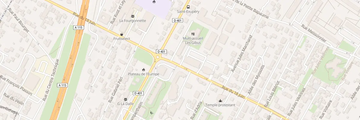 Plan du 114 Rue du Dix Huit Juin à Ermont