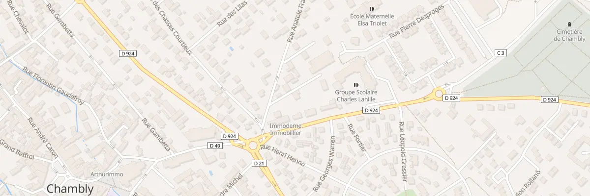 Plan du 24 Rue Anatole France à Chambly