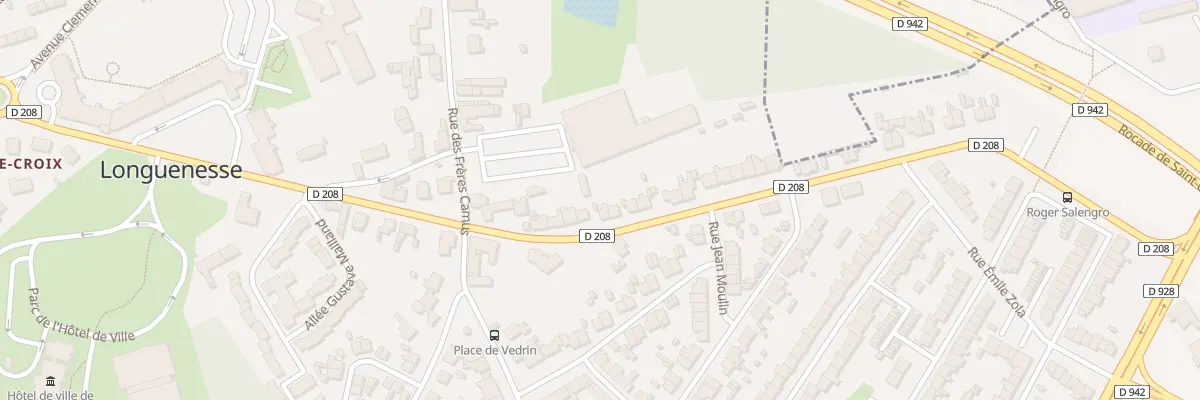 Plan du 14 Rue Roger Salengro à Longuenesse