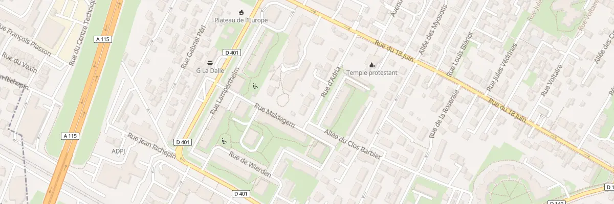 Plan du 8 Rue d’Adria à Ermont