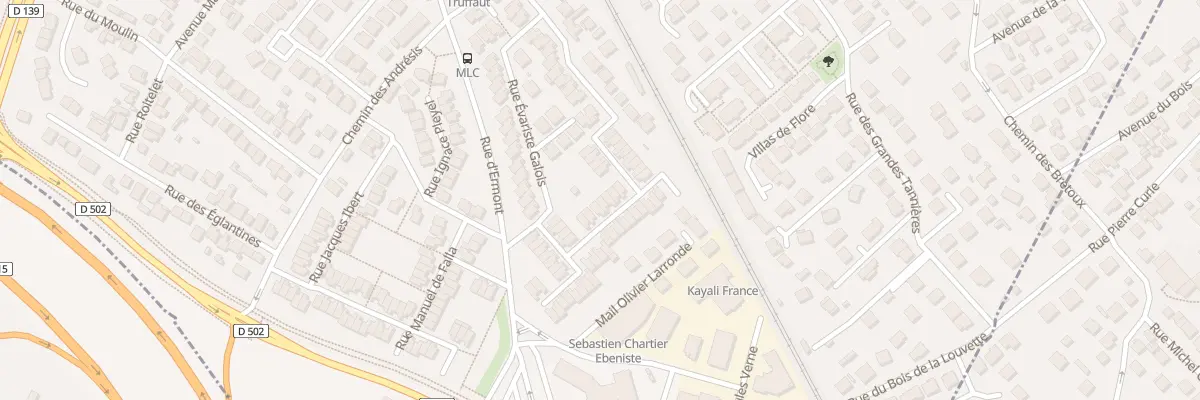Plan du 40 Rue Evariste Galois à Saint-Leu-la-Forêt