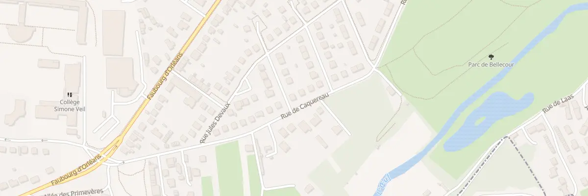 Plan du 36 Rue de Caquereau à Pithiviers