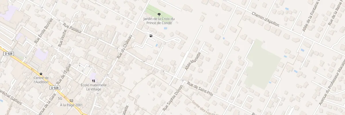 Plan du 23 Rue de Saint-prix à Saint-Leu-la-Forêt