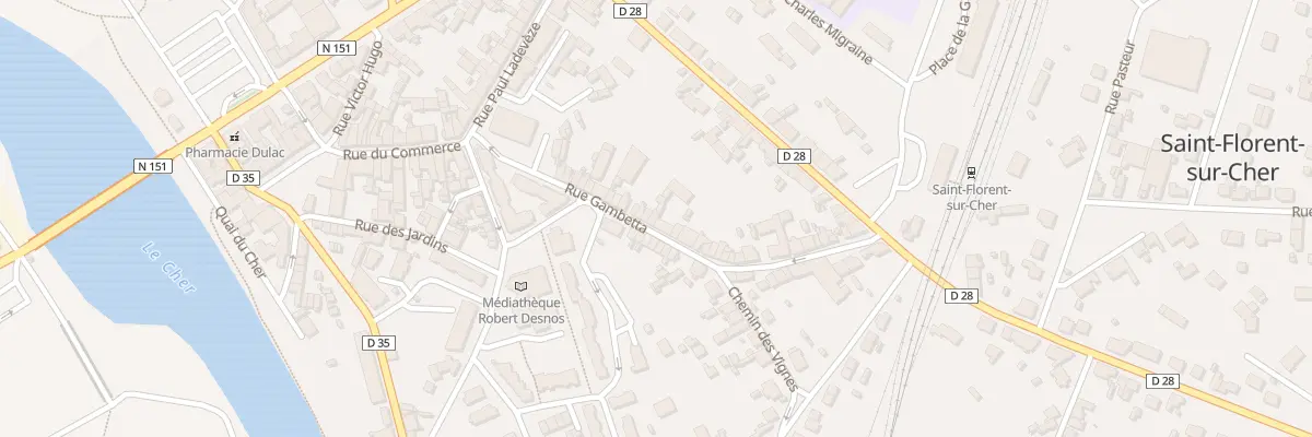 Plan du 35 Rue Gambetta à Saint-Florent-sur-Cher