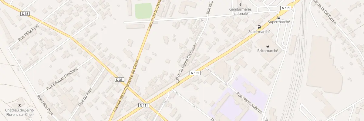 Plan du 3 Rue de la Pte Chaussee à Saint-Florent-sur-Cher