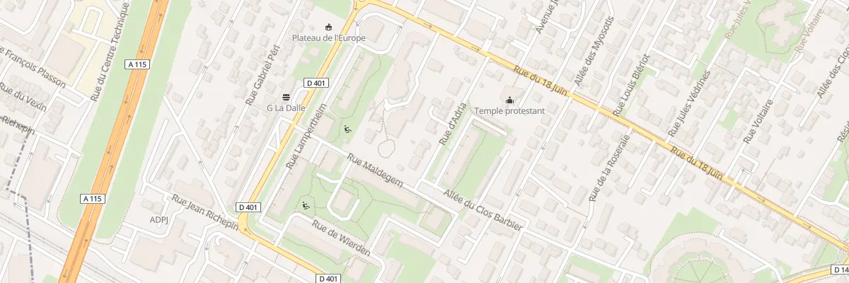Plan du 6T Rue d’Adria à Ermont